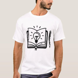 Creative Minds: Boek, Lightbulb, Potlood Design St T-shirt