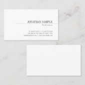 Creative Minimal Design Classic Professional Visitekaartje (Voorkant / Achterkant)