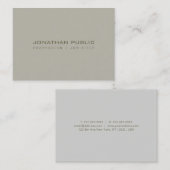 Creative Minimal Design Modern Professional Plain Visitekaartje (Voorkant / Achterkant)