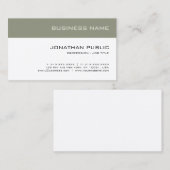 Creative Minimal Modern Plain Trendy Luxury Chic Visitekaartje (Voorkant / Achterkant)
