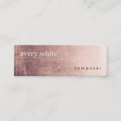 Creative Minimalist Aged Texture Kijk Mini Visitekaartje (Voorkant)