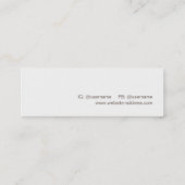 Creative Minimalist Aged Texture Kijk Mini Visitekaartje (Achterkant)