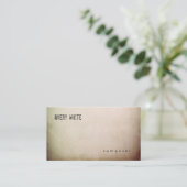 Creative Minimalist Aged Texture Kijk Visitekaartje (Staand voorkant)