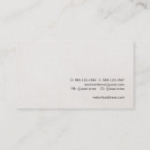 Creative Minimalist Aged Texture Kijk Visitekaartje (Achterkant)