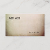 Creative Minimalist Aged Texture Kijk Visitekaartje (Voorkant)