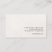 Creative Minimalist Aged Texture Kijk Visitekaartje (Achterkant)