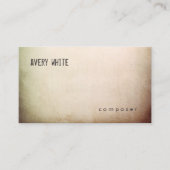 Creative Minimalist Aged Texture Kijk Visitekaartje (Voorkant)