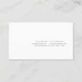 Creative minimalist Design Elegant Plain Trendy Visitekaartje (Achterkant)