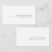 Creative minimalist Design Elegant Plain Trendy Visitekaartje (Voorkant / Achterkant)