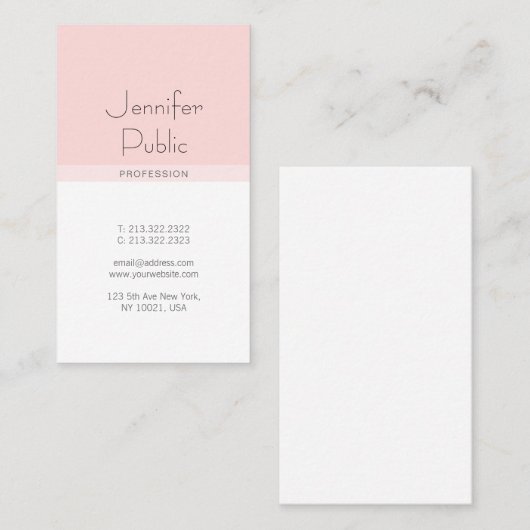 Creative minimalist Luxury Design Professional Visitekaartje (Voorkant / Achterkant)