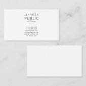 Creative minimalist Modern Clean Professional Visitekaartje (Voorkant / Achterkant)