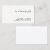 Creative minimalist Modern Design Clean Plain Visitekaartje (Voorkant / Achterkant)