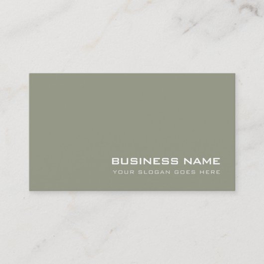 Creative minimalist Modern Monogram Plain Luxe Visitekaartje (Voorkant)