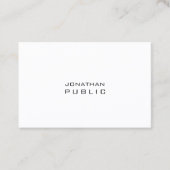 Creative minimalist Modern Plain Professional Visitekaartje (Voorkant)