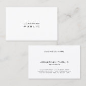 Creative minimalist Modern Plain Professional Visitekaartje (Voorkant / Achterkant)