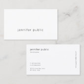 Creative minimalist Modern Professional Cool Plain Visitekaartje (Voorkant / Achterkant)