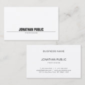 Creative minimalist Professional, eenvoudig Visitekaartje (Voorkant / Achterkant)