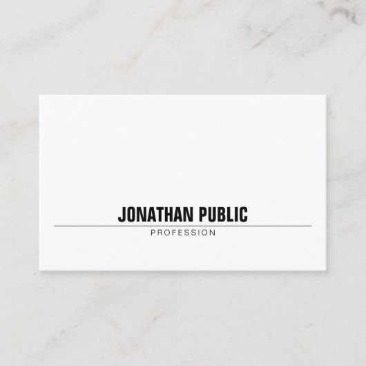 Creative minimalist Professional, eenvoudig Visitekaartje (Voorkant)