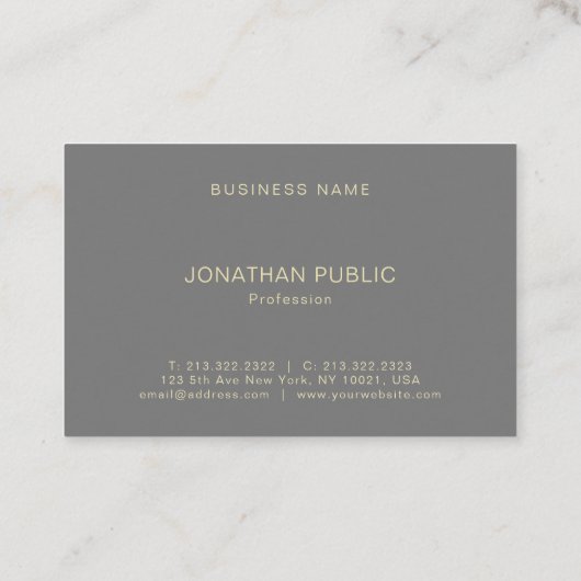 Creative minimalist Professional Moderne Sjabloon Visitekaartje (Achterkant)