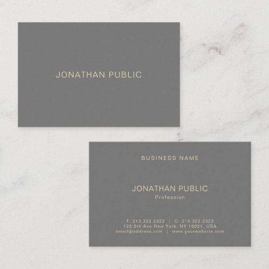 Creative minimalist Professional Moderne Sjabloon Visitekaartje (Voorkant / Achterkant)