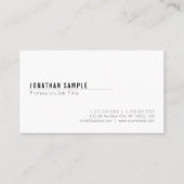 Creative minimalist Sleek Plain Modern Elegant Visitekaartje (Voorkant)