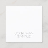 Creative minimalist Square Design Modern Luxe Vierkante Visitekaartje (Voorkant)
