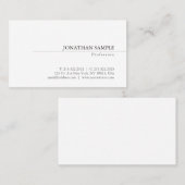 Creative minimalistisch design, klassieke platte r visitekaartje (Voorkant / Achterkant)