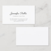 Creative minimalistisch design Modern Plain Trendy Visitekaartje (Voorkant / Achterkant)