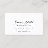 Creative minimalistisch design Modern Plain Trendy Visitekaartje (Voorkant)