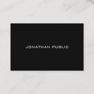 Creative Minimalistisch Elegant Black Cute Modern Visitekaartje