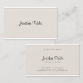 Creative minimalistisch modern, elegant eenvoudig visitekaartje (Voorkant / Achterkant)