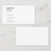 Creative Minimalistisch Professional Moderne Sjabl Visitekaartje (Voorkant / Achterkant)