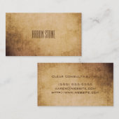 Creative-minimalistisch Visitekaartje voor grunge/ (Voorkant / Achterkant)