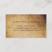 Creative-minimalistisch Visitekaartje voor grunge/ (Achterkant)