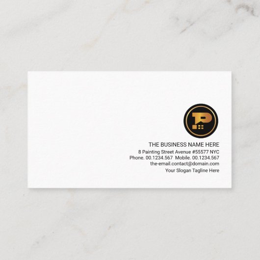 Creative Misty Waves Home Painting Service Visitekaartje (Achterkant)