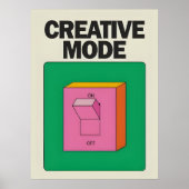 Creative Mode | Decorative Poster (Voorkant)