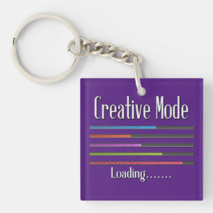 Creative Mode Loading Artist Acrylyl Sleutelhanger