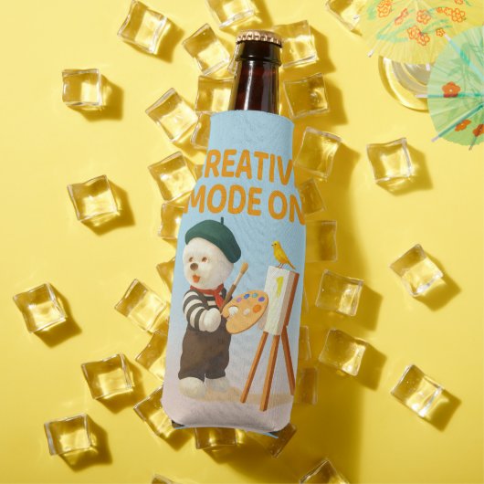 Creative Mode On: Painter Bichon Dog Artist Art Flesjeskoeler (Insitu Zomer)