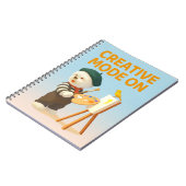 Creative Mode On: Painter Bichon Dog Artist Art Notitieboek (Linkerzijde)