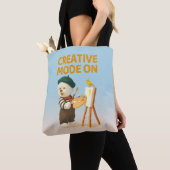 Creative Mode On: Painter Bichon Dog Artist Art Tote Bag (Dichtbij)
