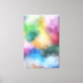 Creative modern Abstract kunstwerk, rood-geel blau Canvas Afdruk (Voorkant)