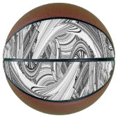 Creative Modern Art Black en White Basketbal (Voorkant)