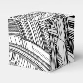 Creative Modern Art Black en White Bedankdoosjes (Voorkant Zijde)