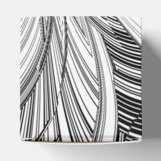 Creative Modern Art Black en White Bedankdoosjes (Bovenkant)
