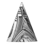 Creative Modern Art Black en White Feesthoedjes (Achterkant)