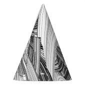 Creative Modern Art Black en White Feesthoedjes (Links)