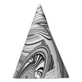 Creative Modern Art Black en White Feesthoedjes (Rechts)