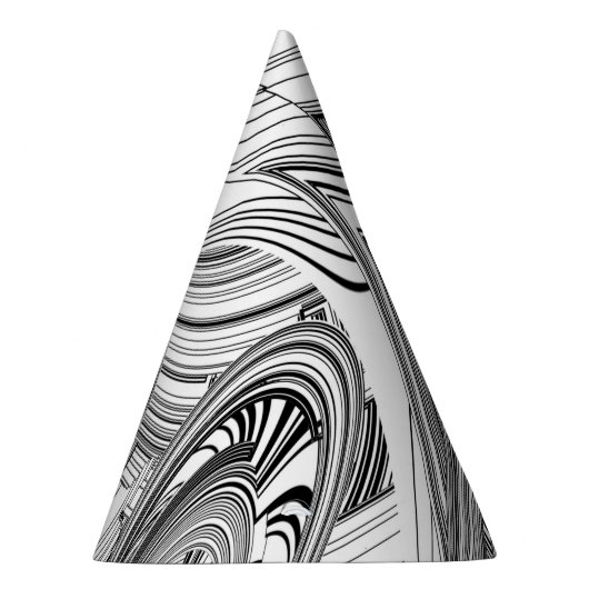 Creative Modern Art Black en White Feesthoedjes (Rechts)