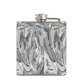 Creative Modern Art Black en White Heupfles (Achterkant)