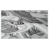 Creative Modern Art Black en White Stof (Fat Quarter)